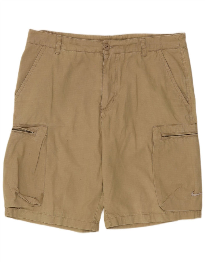 NIKE Mens Cargo Shorts W32 Medium Beige