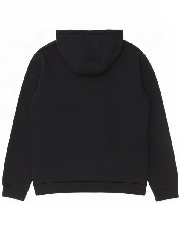 Adidas Mens Hoodie Jumper Medium Black Cotton