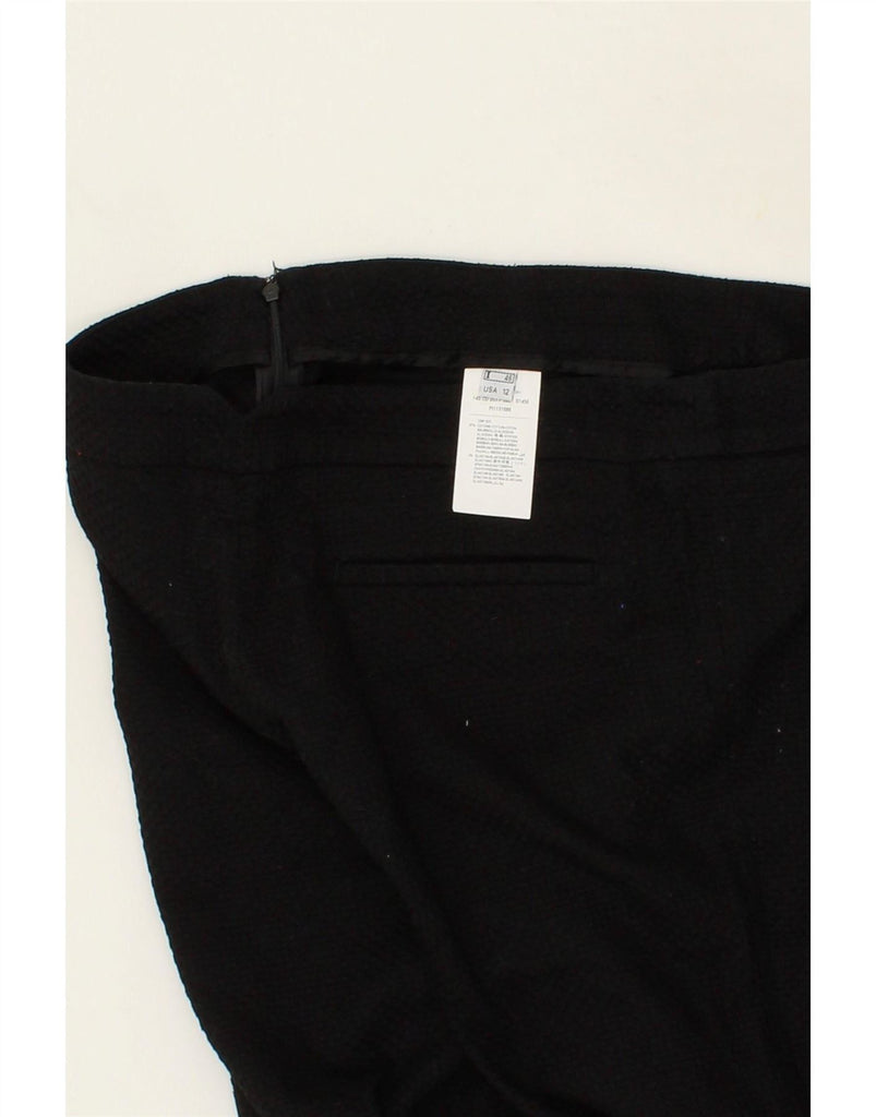 CAVALLI Womens Slim Casual Trousers IT 46 Large W33 L27  Black Cotton Vintage Cavalli and Second-Hand Cavalli from Messina Hembry 