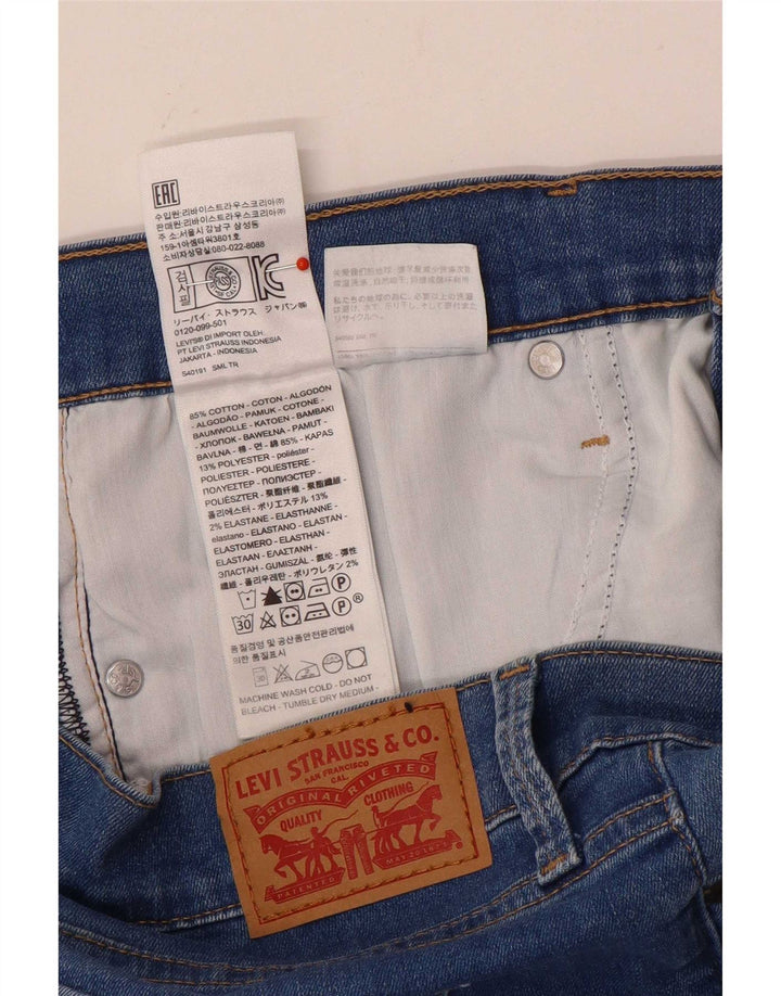 Levi's Womens Skinny Jeans W32 L30 Blue Cotton