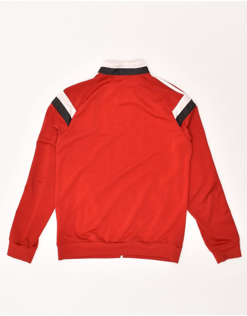 ADIDAS Boys Tracksuit Top Jacket 11-12 Years Red Colourblock Polyester | Vintage Adidas | Thrift | Second-Hand Adidas | Used Clothing | Messina Hembry 