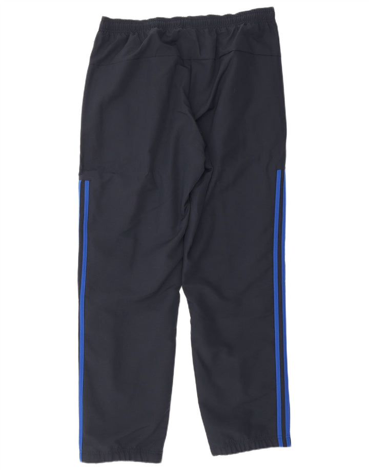 Adidas Mens Tracksuit Trousers Large  Navy Blue Polyester