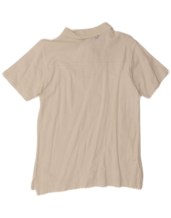 Moschino Mens Polo Shirt Medium White Cotton