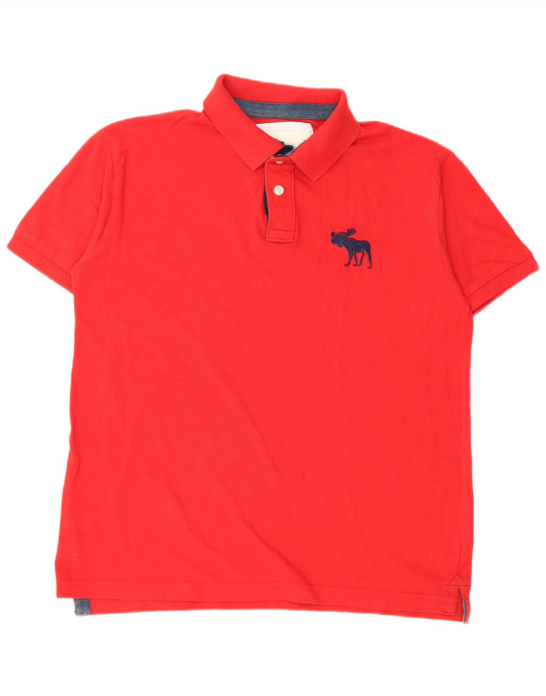 ABERCROMBIE & FITCH Mens Polo Shirt 2XL Red