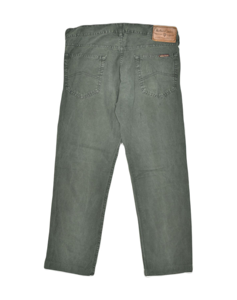 MARLBORO CLASSICS Mens Straight Jeans W34 L27 Green Cotton | Vintage | Thrift | Second-Hand | Used Clothing | Messina Hembry 