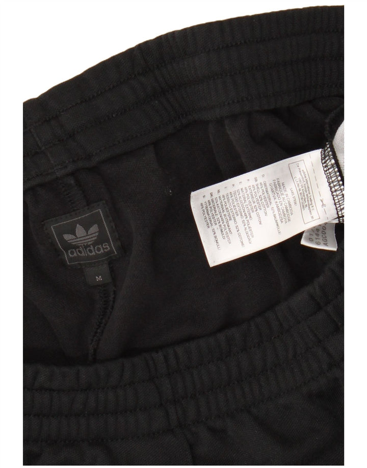 Adidas Womens Tracksuit Trousers UK 14 Medium Black Cotton