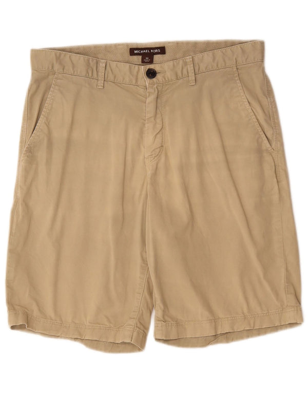 MICHAEL KORS Mens Chino Shorts W30 Medium Beige Cotton