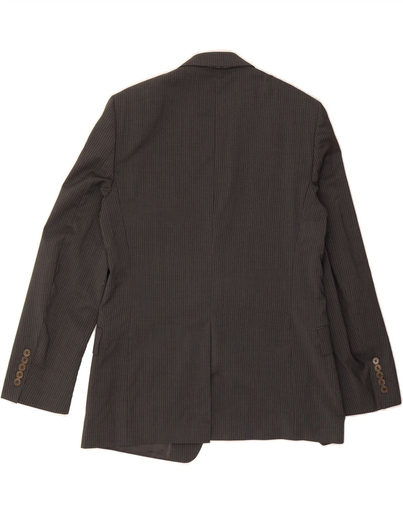 PAUL SMITH Mens 2 Button Blazer Jacket UK 42 XL Grey Pinstripe Wool Vintage Paul Smith and Second-Hand Paul Smith from Messina Hembry 