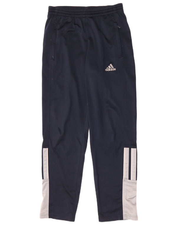 Adidas Mens Tracksuit Trousers UK 32/34 XS Navy Blue Colourblock Polyester