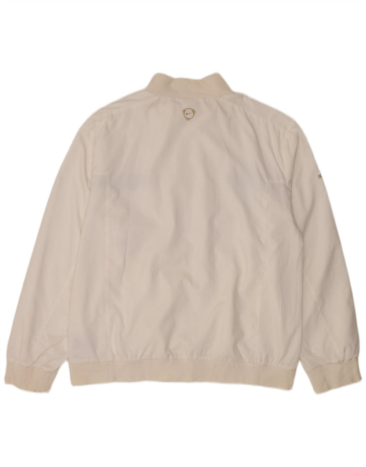 Nike Mens Inter Milan Tracksuit Top Jacket UK 45/47 XL Off White Polyester