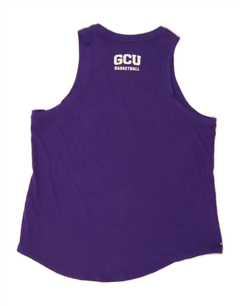 NIKE Womens Dri Fit Vest Top UK 16 Large Purple Cotton Vintage Nike and Second-Hand Nike from Messina Hembry 