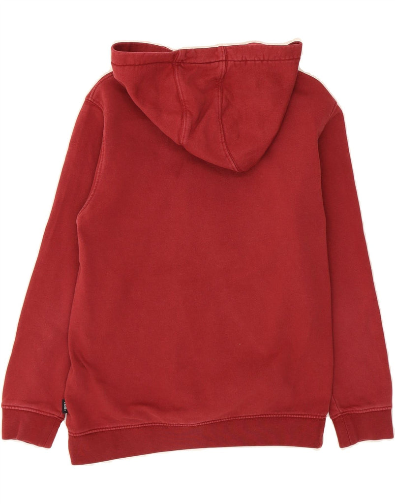 VANS Boys Graphic Hoodie Jumper 10-11 Years Medium Burgundy Vintage Vans and Second-Hand Vans from Messina Hembry 
