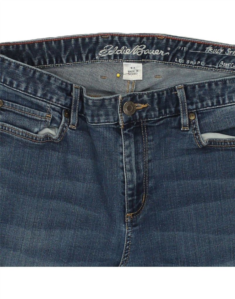 EDDIE BAUER Womens Bootcut Jeans US 14 XL W32 L29 Blue Cotton | Vintage Eddie Bauer | Thrift | Second-Hand Eddie Bauer | Used Clothing | Messina Hembry 