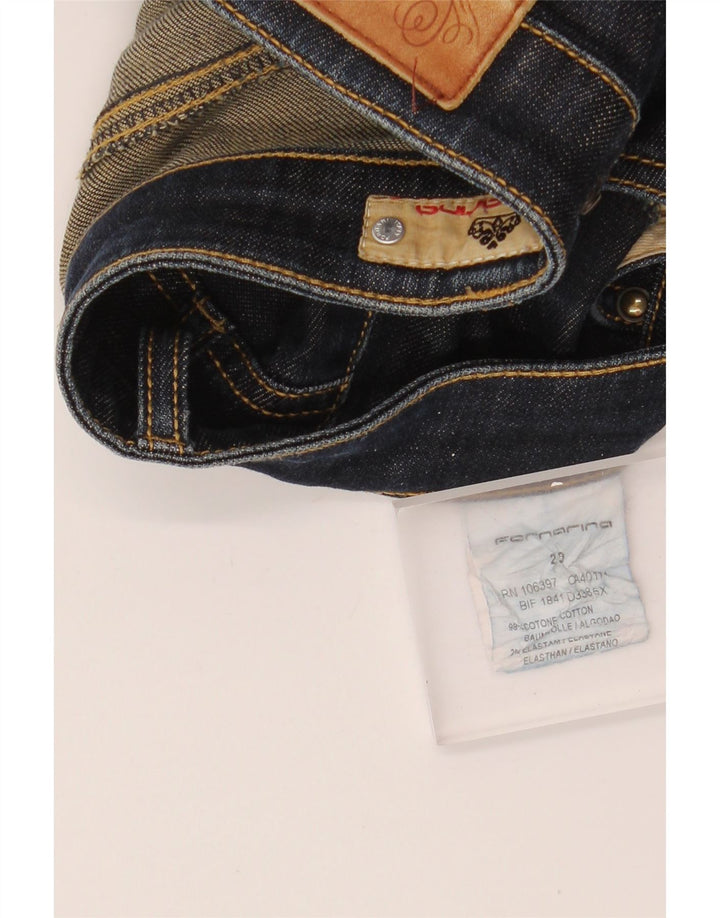 Fornarina Womens Slim Jeans W29 L27 Blue Cotton