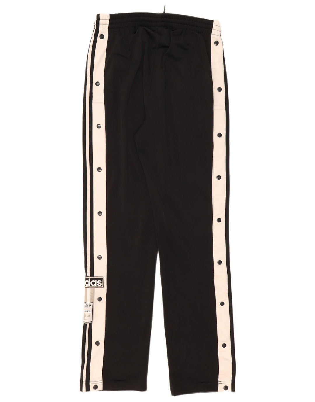 Adidas Mens Graphic Tracksuit Trousers Small Black Colourblock Polyester