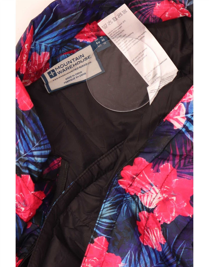 Mountain Warehouse Womens Padded Jacket UK 18 XL Multicoloured Floral