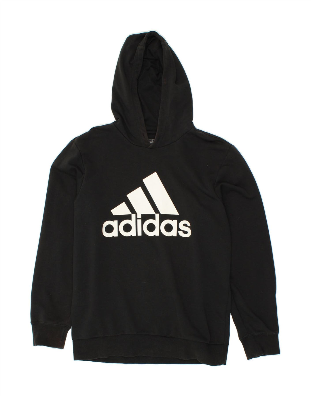 ADIDAS Mens Climalite Graphic Hoodie Jumper Medium Black Cotton Vintage Adidas and Second-Hand Adidas from Messina Hembry 