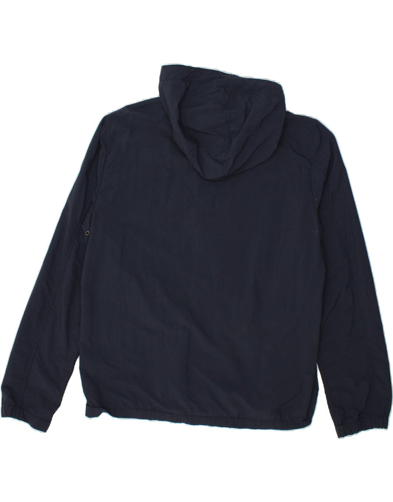 WOOLRICH Mens Hooded Rain Jacket UK 42 XL Navy Blue Nylon Vintage Woolrich and Second-Hand Woolrich from Messina Hembry 