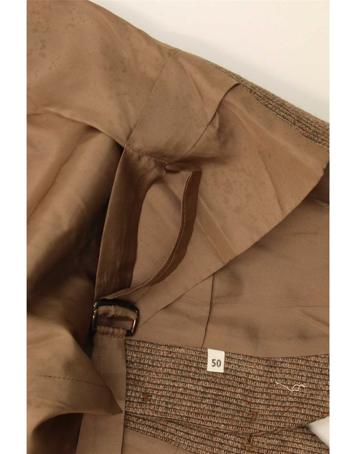 Vintage Mens Waistcoat IT 50 Medium Brown