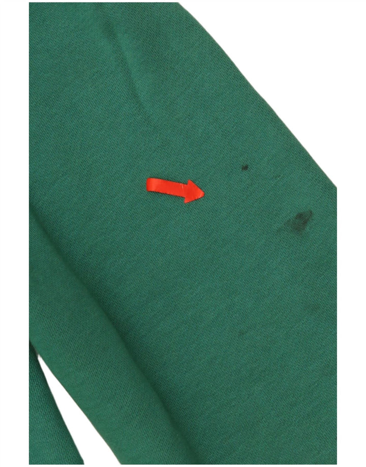 Nike Mens Hoodie Jumper Medium Green Cotton