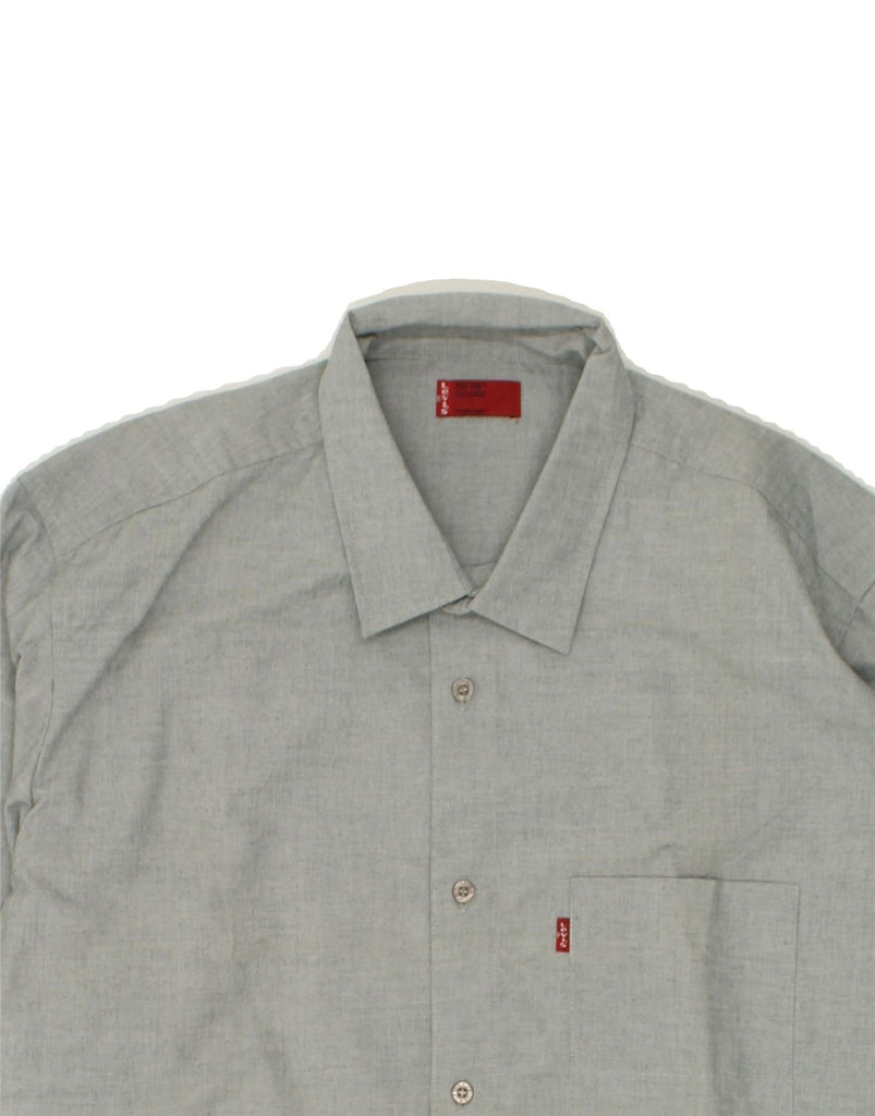 LEVI'S Mens Shirt 2XL Grey Cotton Vintage Levi's and Second-Hand Levi's from Messina Hembry 