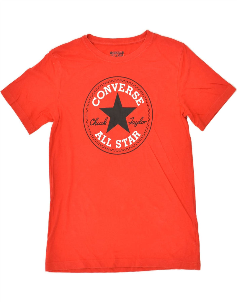 CONVERSE Boys Graphic T-Shirt Top 13-14 Years XL Red Cotton | Vintage Converse | Thrift | Second-Hand Converse | Used Clothing | Messina Hembry 