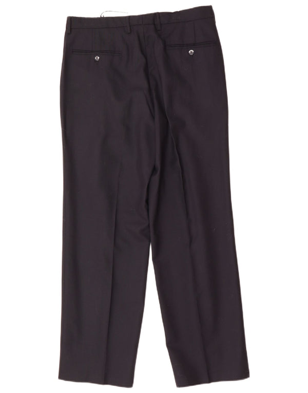 FRAIZZOLI Mens Pegged Suit Trousers IT 48 Medium W32 L29 Navy Blue