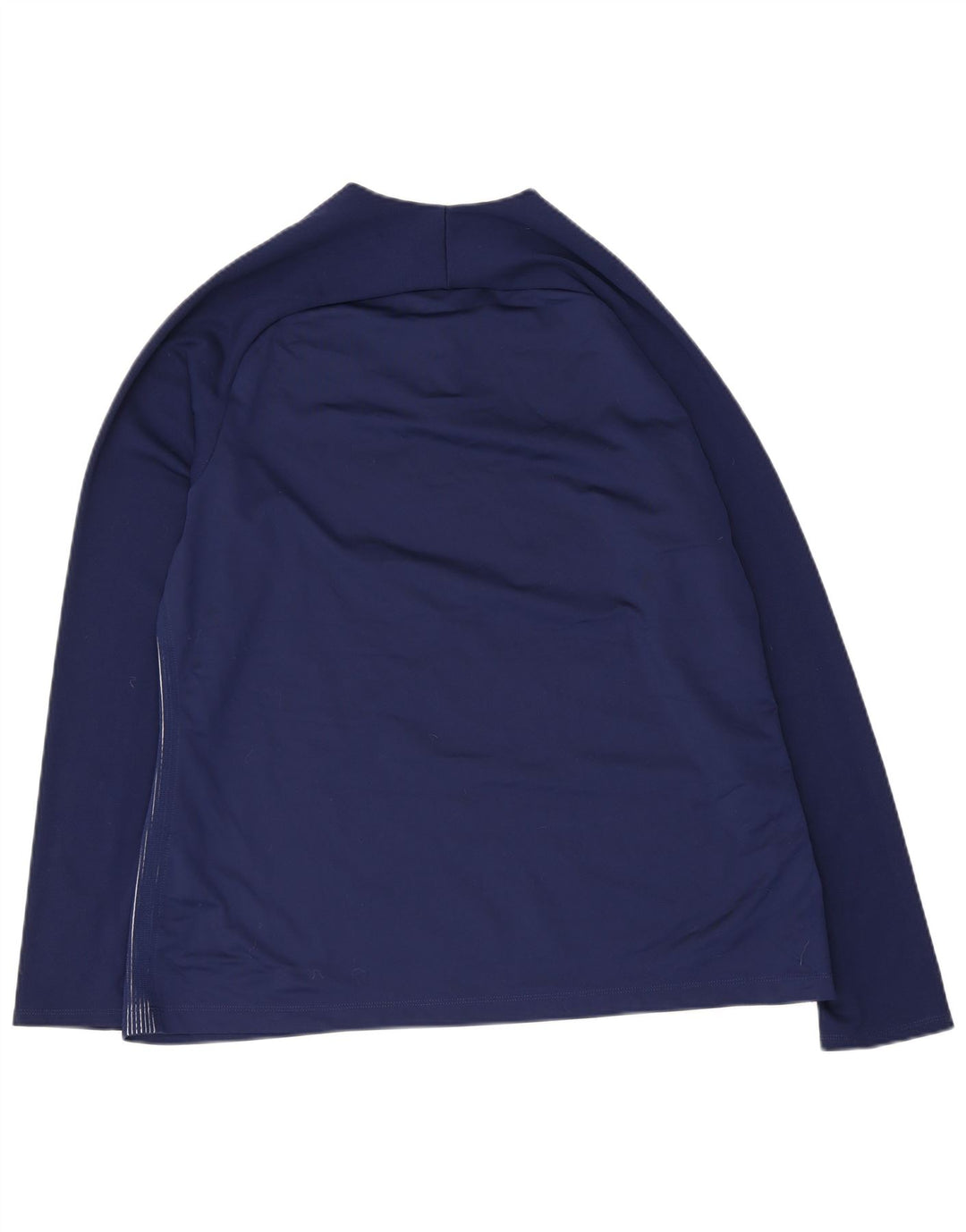 Nike Mens Dri Fit Zip Neck Pullover Tracksuit Top XL Navy Blue Polyester