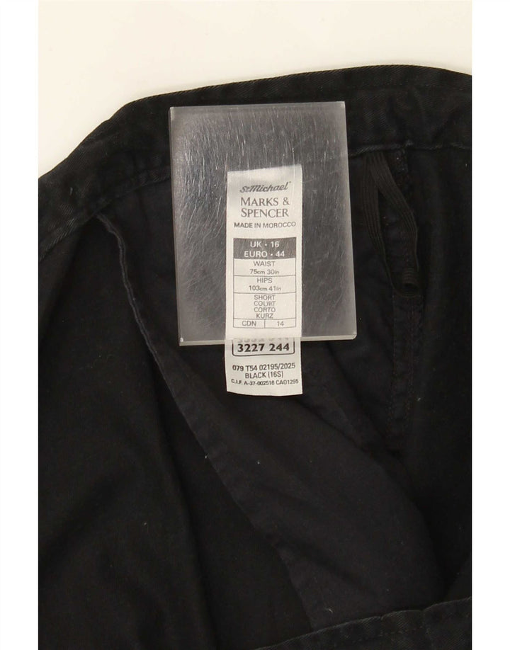 Marks & Spencer Womens St. Michael Cargo Trousers UK 16 Large W38 L27 Black