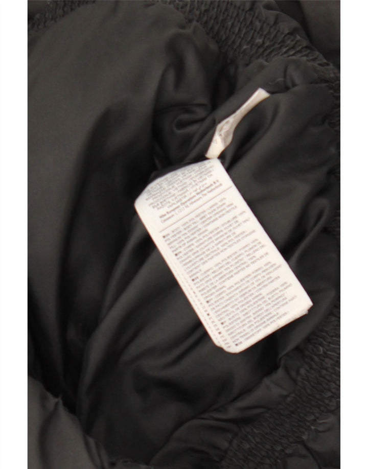 Nike Womens Oversized Graphic Padded Jacket UK 6 XS Black Polyester