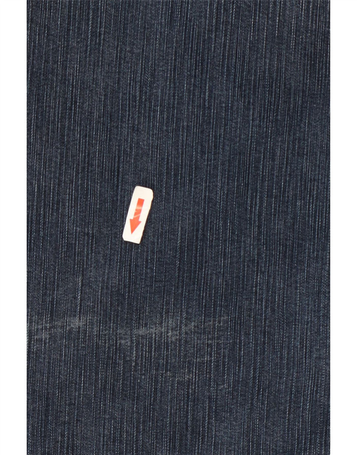 Wrangler Mens Regular Fit Straight Jeans W36 L34 Navy Blue Cotton
