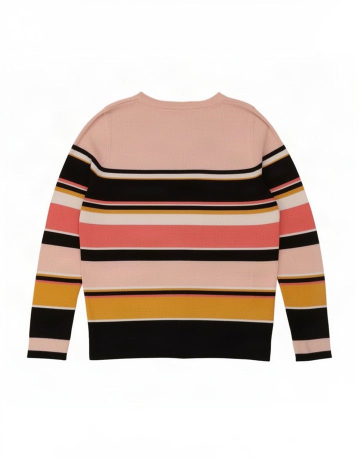 Oasis Womens Boat Neck Jumper Sweater UK 12 Medium Multicoloured Striped