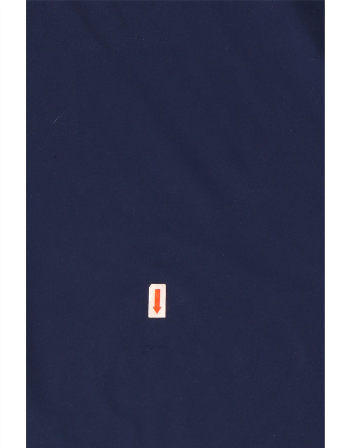 ADIDAS Mens Climalite T-Shirt Top Medium Navy Blue Colourblock Polyester