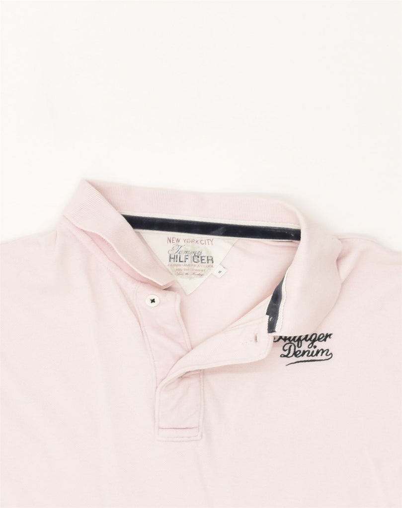 TOMMY HILFIGER Boys Polo Shirt 15-16 Years Pink Cotton | Vintage Tommy Hilfiger | Thrift | Second-Hand Tommy Hilfiger | Used Clothing | Messina Hembry 