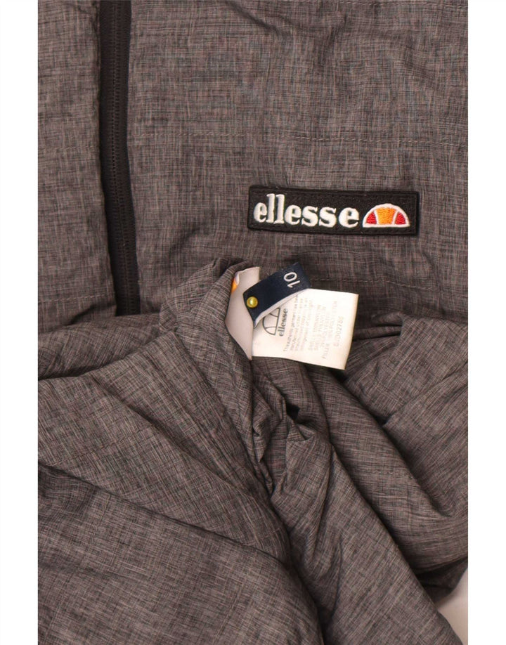 Ellesse Womens Hooded Reversible Padded Jacket UK 10 Small Grey Nylon