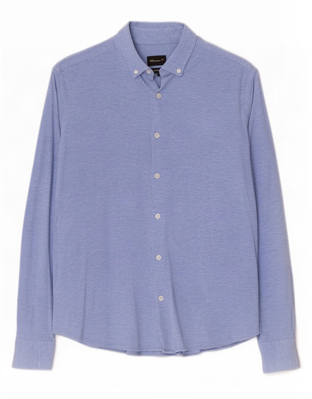 Massimo Dutti Mens Shirt Large Blue Cotton