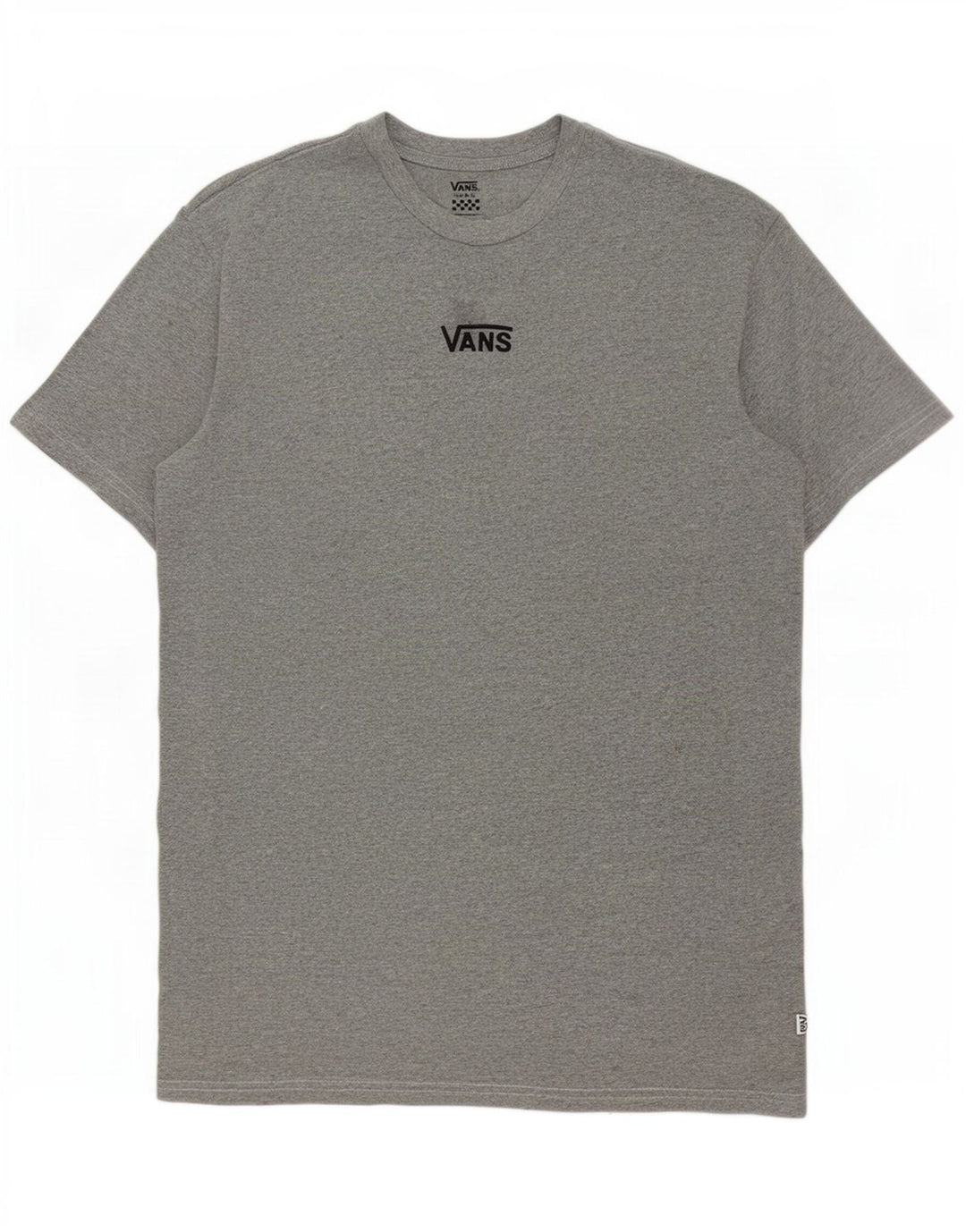 Vans Mens T-Shirt Top Small Grey Flecked Cotton