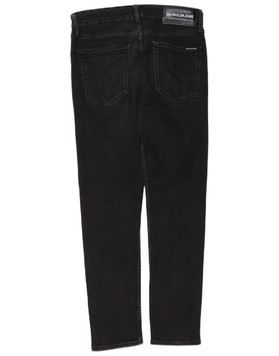 Calvin Klein Mens Slim Jeans W32 L30 Black Cotton