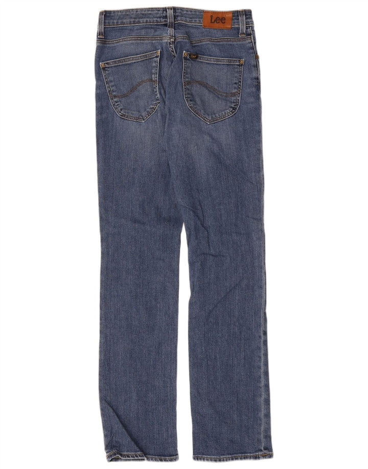 Lee Womens Marion Straight Jeans W26 L31 Blue Cotton