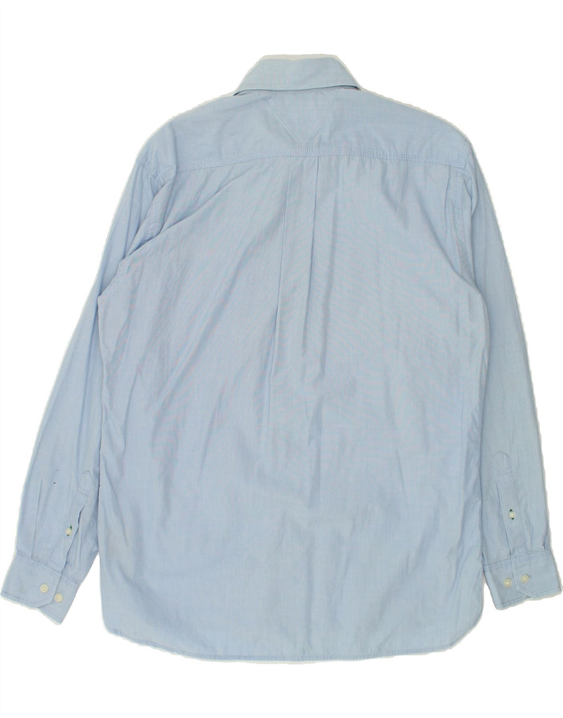 TOMMY HILFIGER Mens Shirt Small Blue Cotton | Vintage Tommy Hilfiger | Thrift | Second-Hand Tommy Hilfiger | Used Clothing | Messina Hembry 