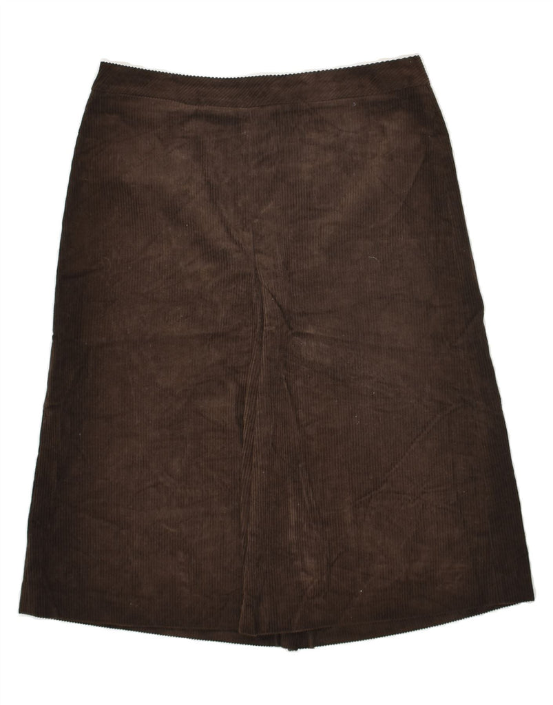 J. CREW Womens Corduroy Skirt US 4 Small W30 Brown Cotton | Vintage J. Crew | Thrift | Second-Hand J. Crew | Used Clothing | Messina Hembry 