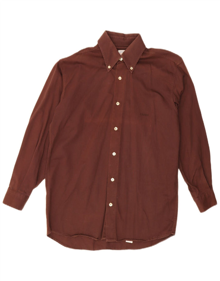 Levi's Mens Shirt Small Brown Cotton