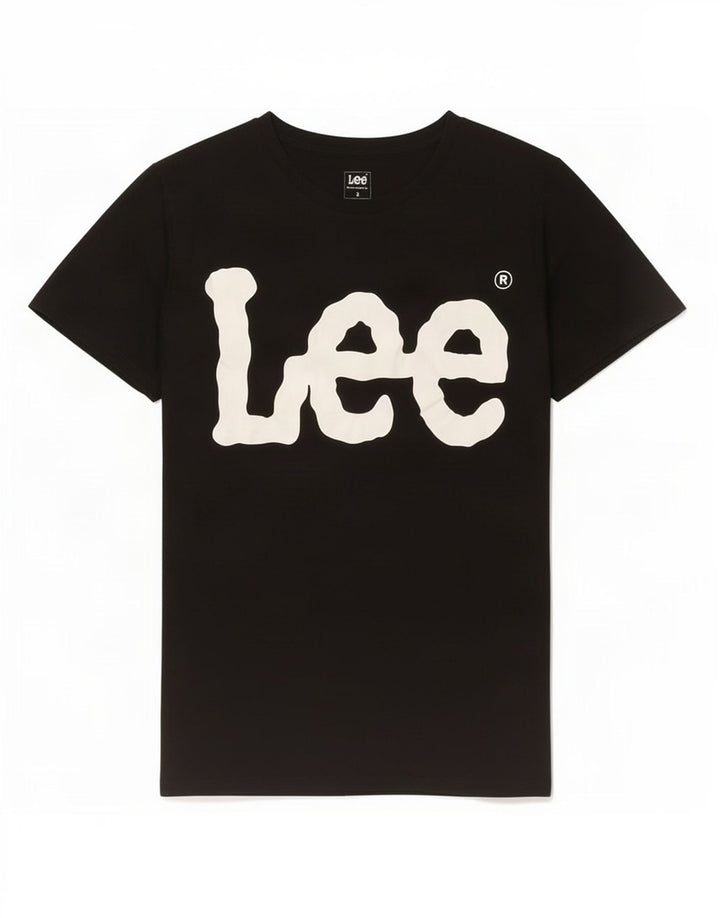 Lee Mens Graphic T-Shirt Top Small Black Cotton