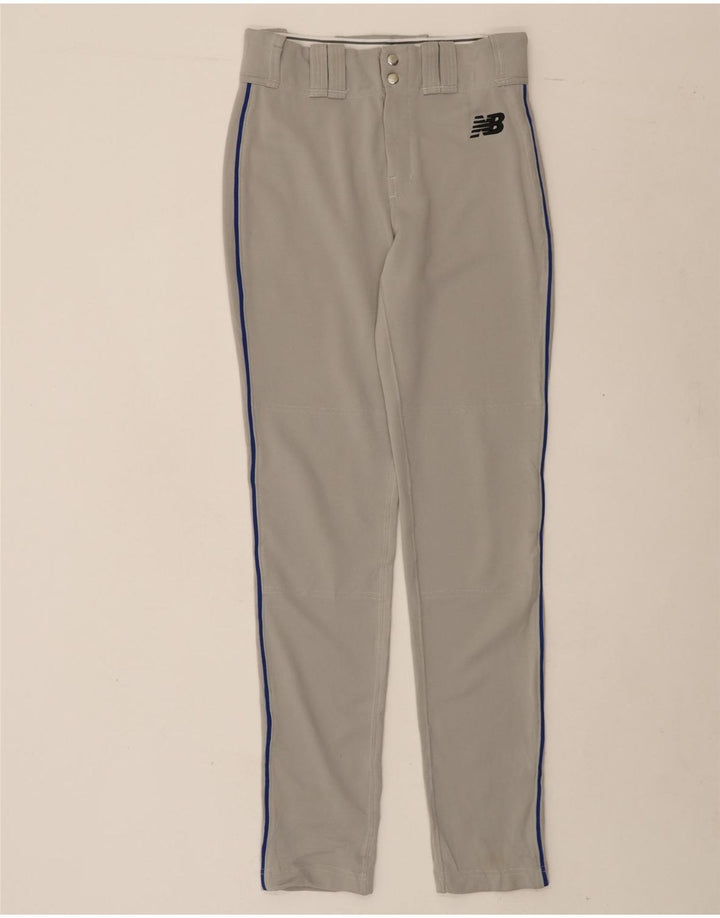 NEW BALANCE Mens Slim Casual Trousers Small W28 L33 Grey Polyester Vintage New Balance and Second-Hand New Balance from Messina Hembry 