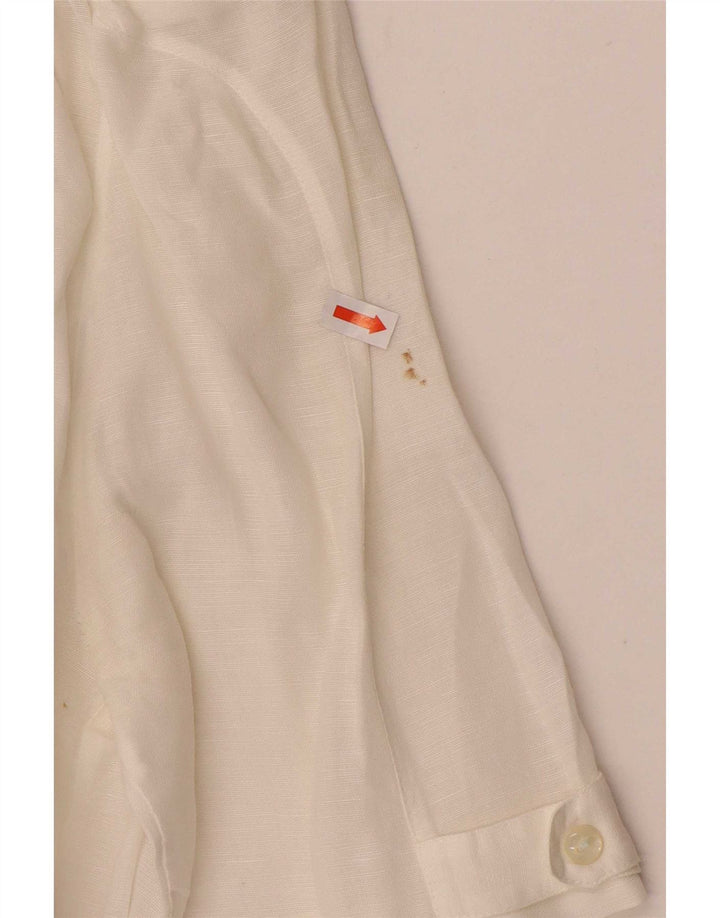 Alexander Womens Short Sleeve Shirt Blouse UK 14 Large White