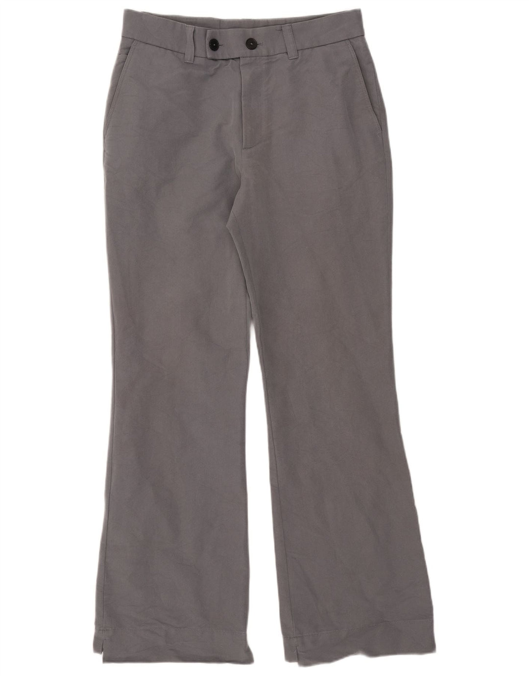 Zara Mens Bootcut Suit Trousers EU 42 Large W32 L33 Grey Cotton