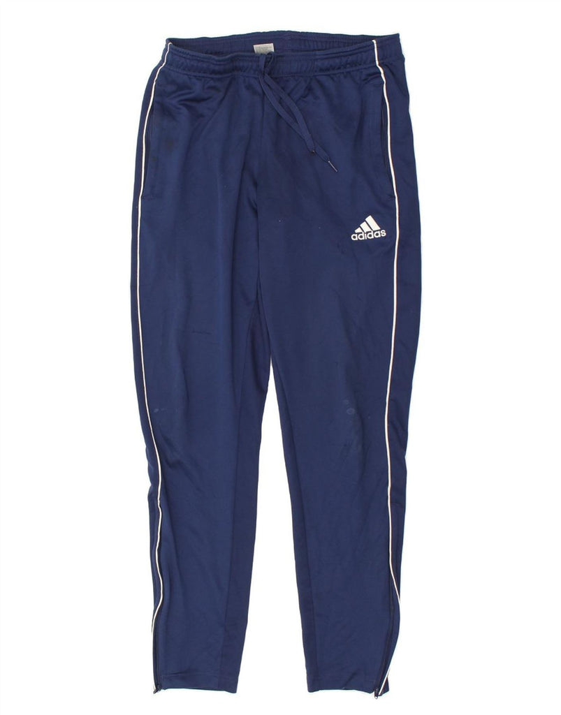 ADIDAS Mens Tracksuit Trousers Medium Navy Blue Polyester | Vintage Adidas | Thrift | Second-Hand Adidas | Used Clothing | Messina Hembry 