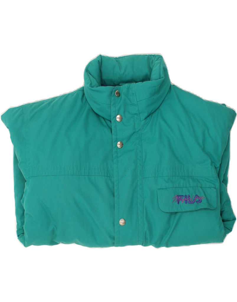 FILA Mens Hooded Windbreaker Jacket IT 54 2XL Green Cotton | Vintage Fila | Thrift | Second-Hand Fila | Used Clothing | Messina Hembry 