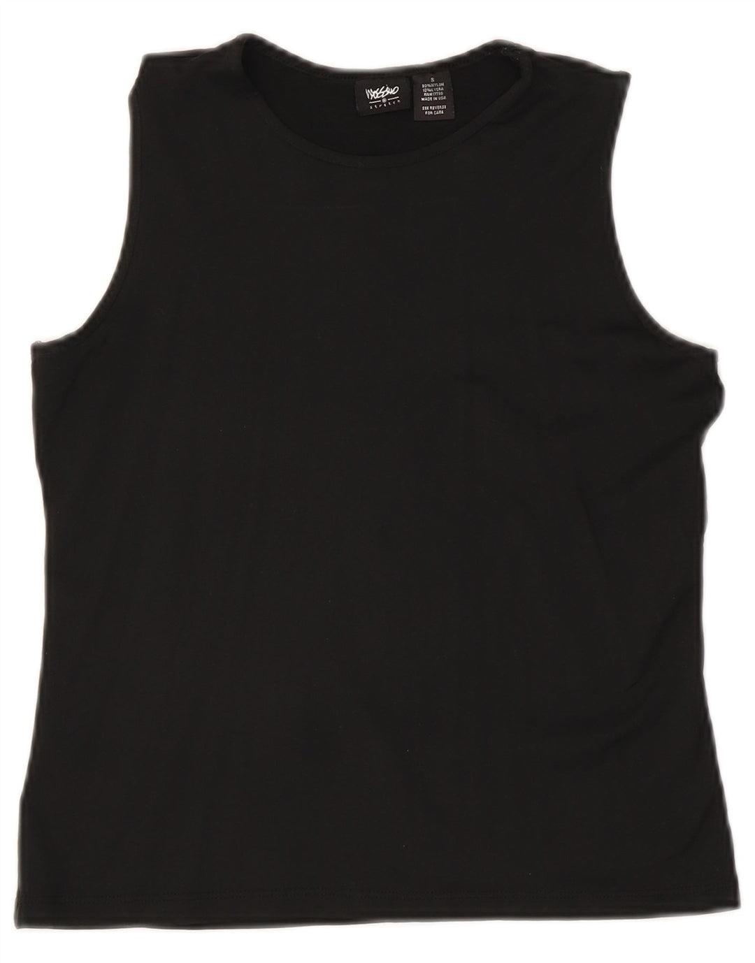 MOSSIMO Womens Vest Top UK 10 Small Black Nylon