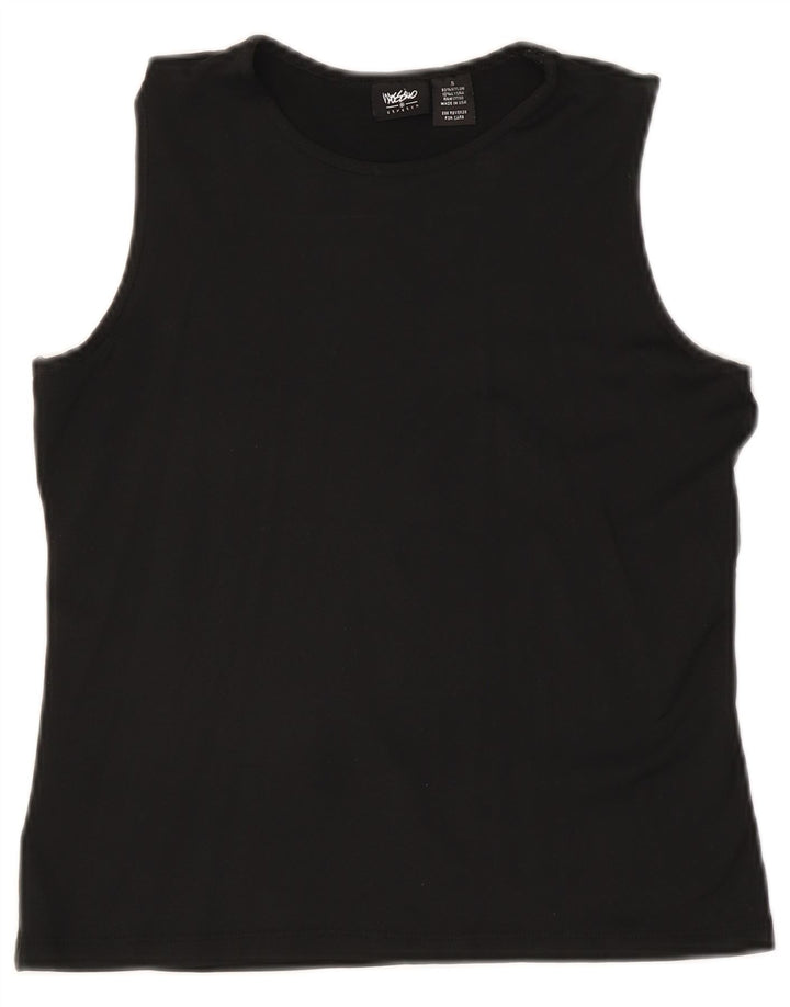 MOSSIMO Womens Vest Top UK 10 Small Black Nylon
